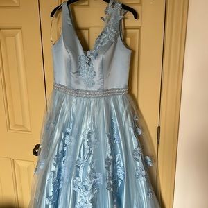 Cinderella blue ballgown Prom dress size 14